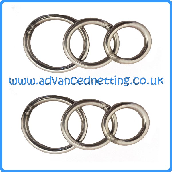 20mm ID Stainless Steel Purse Rings (20 Pack)