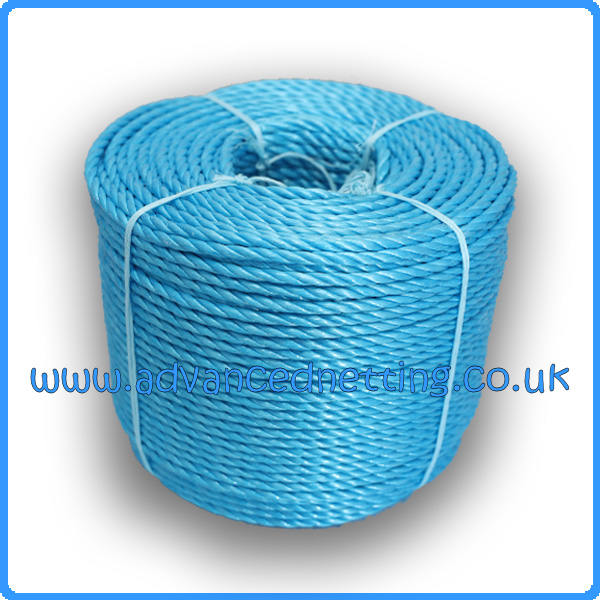 6mm Blue Twisted Splitfilm Rope 220m coil