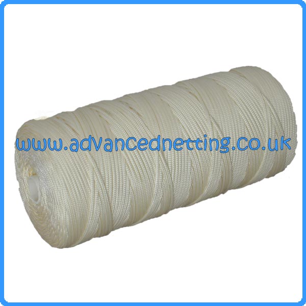 3mm (210/10x16) Soft White Braided Nylon Twine (1 kilo spool : Advanced  Netting, No.1 for Commercial Fishing Supplies in the U.K