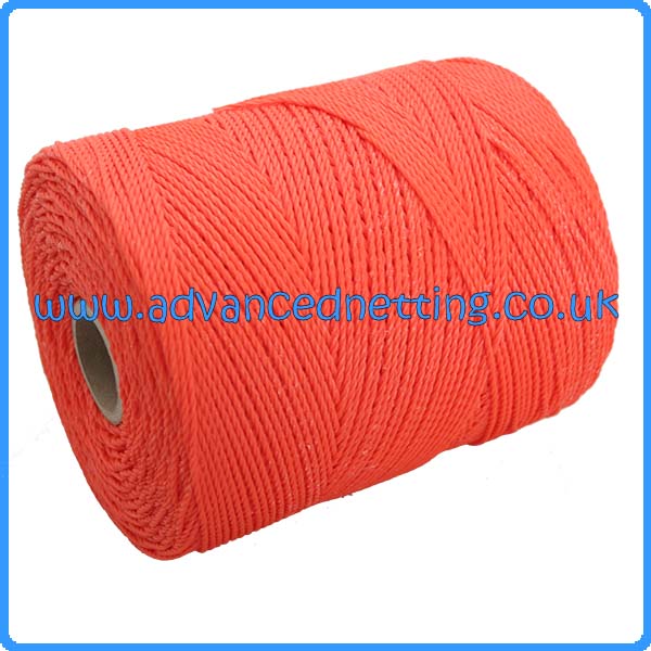 Twisted polyethylene twine for trawl making and repairs.